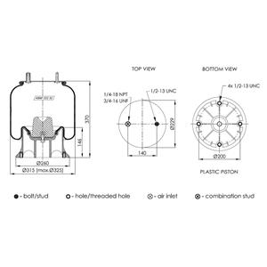 Pulmon Suspension Ramplas Neotec SKU C9108093 OEM 1T15M-6