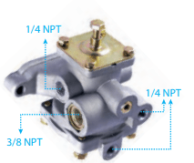 VALVULA RELE MODULADORA R-7 FA0189 C9500732