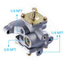 VALVULA RELE MODULADORA R-7 FA0189 C9500731