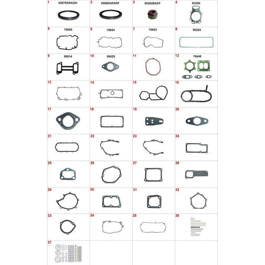 Empaquetaduras Motor Juego Dsc12 Scania Sabo SKU C8109917 OEM 551386