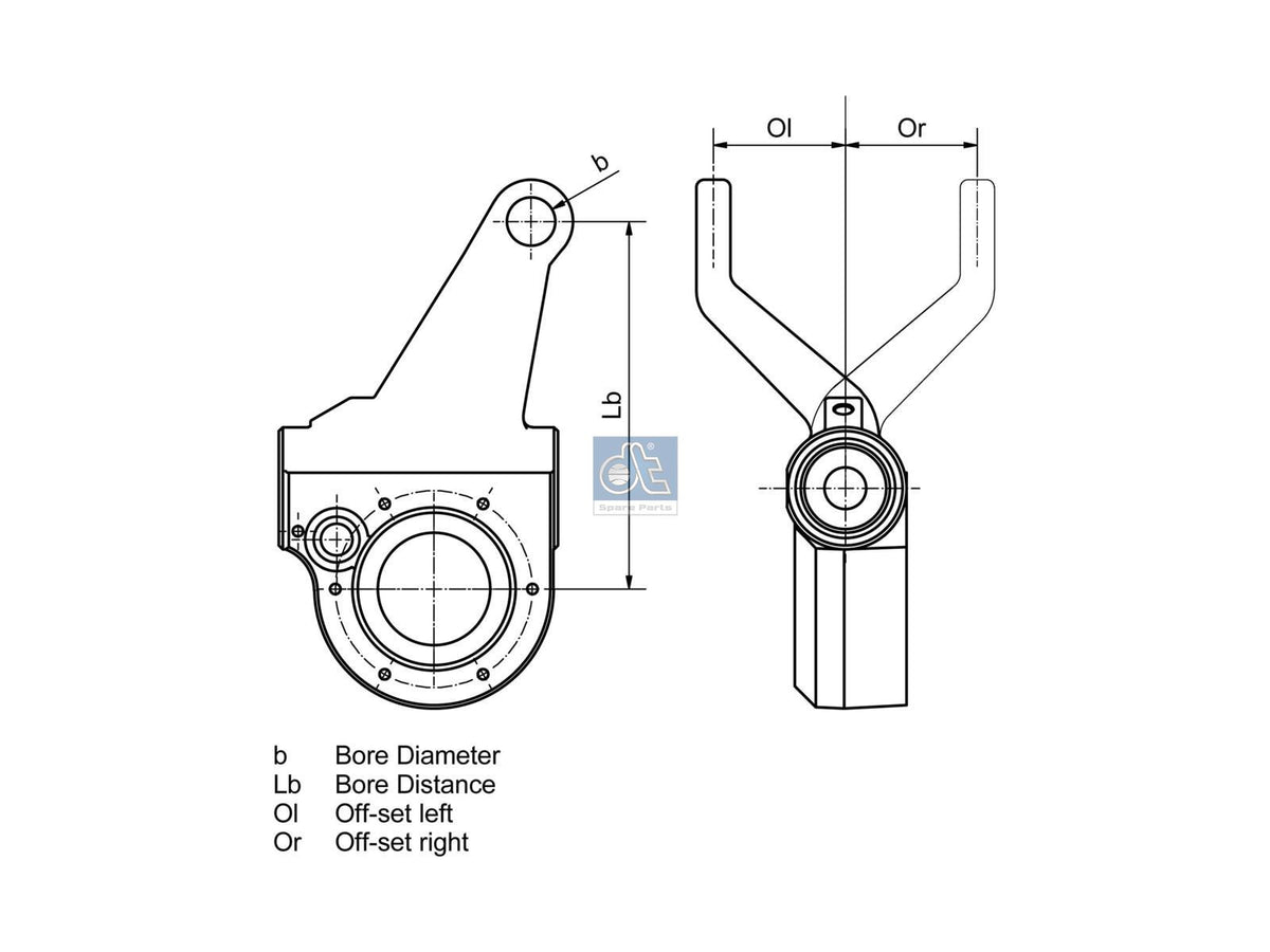Chicharra Freno Derecha Automatica Scania Dt Spare Parts SKU C8110652 OEM 1789564